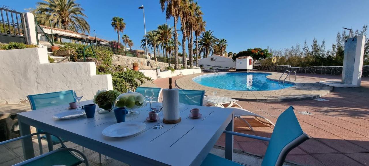 Arguineguin, Two Bedrooms Bungalow, Pool & Wifi Dış mekan fotoğraf